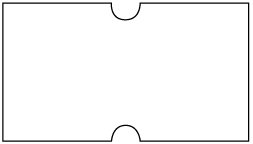 Etiketten 21x12mm,wei,neutral - 844159