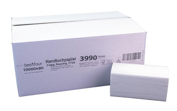 Falthandt.2lg.wß 24x23cm 2-lg 15x266 Tücher 24x23cm | Spender : 885322 - 862554