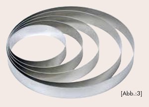 Tortenringsatz 4tlg.Hhe 6cm - 881032