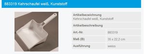 Haug Kehrschaufel  wei - 883319