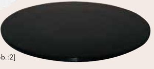 Tortenplatte KS 24x3cm schw. - 894761