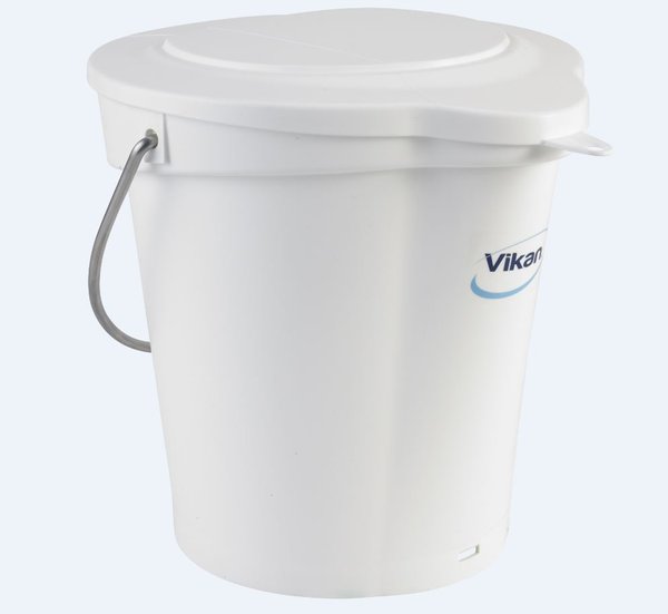 Vikan Eimer 6 ltr m.Ausguss weiß, Messskala - 90228