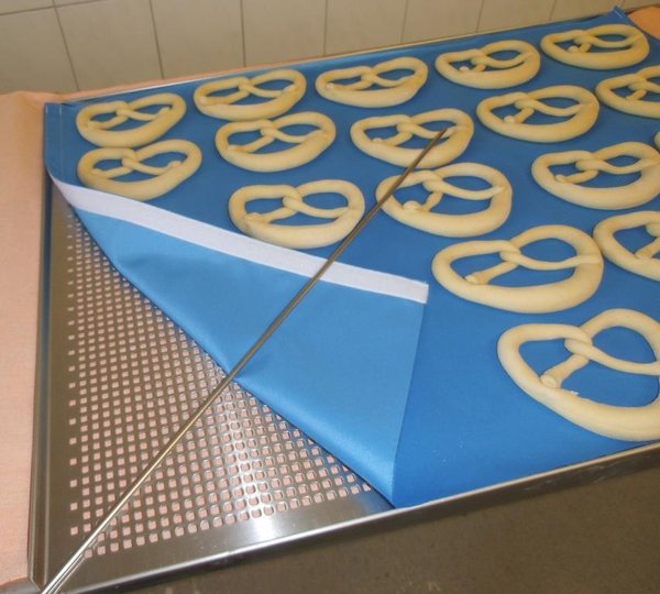 Tuch blau 78x58cm Klett 1-fach frostergeeignet - 90266