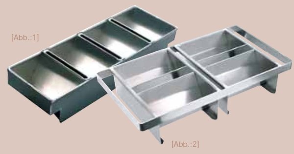 Dreiecksbackform 4tlg.1x4 Einzelform 17,5x12,5x10cm f.ca 500gr. - 880190