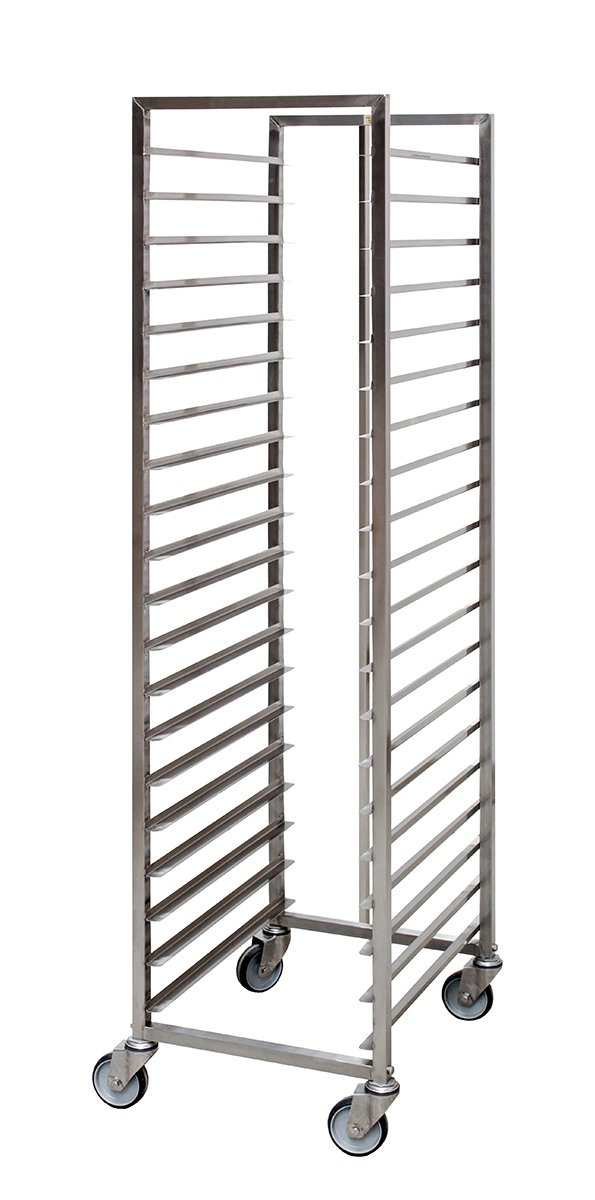 Ladenblechw. 60x40cm 20 Etagen Edelstahlgabel - 91625