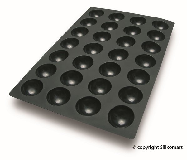 Halbkugelmatte 60x40cm Silikon Einzelform 70x35mm