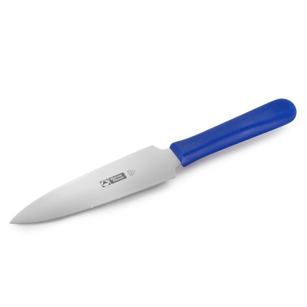 Tortenmesser glatt/Säge blau Klingenlänge 17 cm KS Griff - 90595