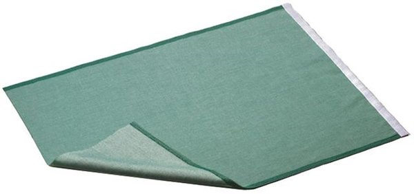 Tuch grün 98x58cm Klett 1-fach Riehle
