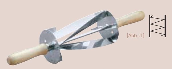 Dreieck-Ausstech-Walze Einzelform 21x8,5cm