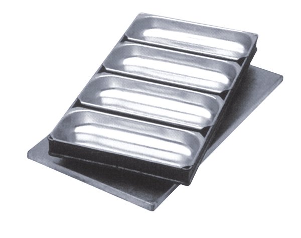 Stollenformverb.m.D.5tlg 190g Einzelmaß 13,3x7x5cm - 880262