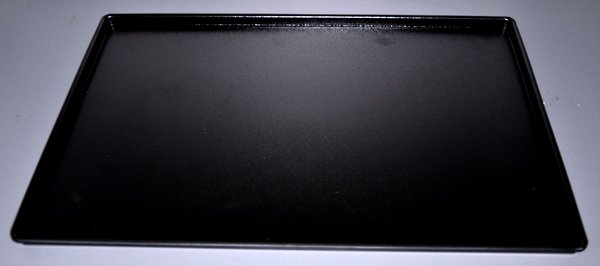 Ausstelltabl.60x40x2cm schw. genarbt, chlorfreies Spülmittel verwenden! - 881471