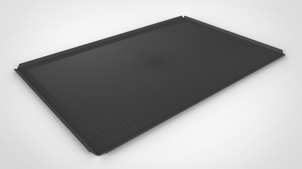 Lochbl.Alu 60x40cm 4rd.3mm Rdl teflonisiert, nicht laugenbeständig - 90262