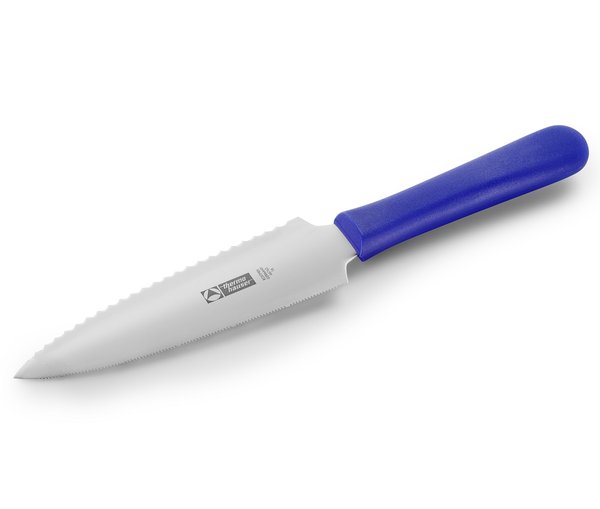 Tortenmesser Säge/Welle blau Klingenlänge 17 cm KS Griff - 90597
