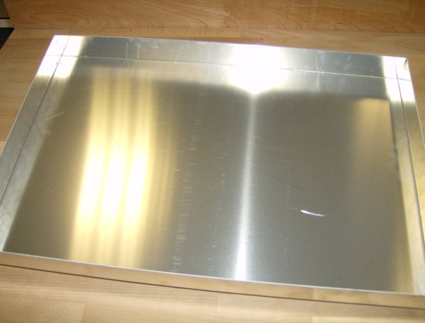 Strudelwanne Alu 60x40x5 4rd Ecken verschweißt - 90813