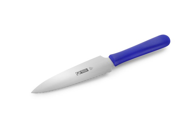 Tortenmesser glatt/Welle blau Klingenlänge 17 cm KS-Griff - 90596