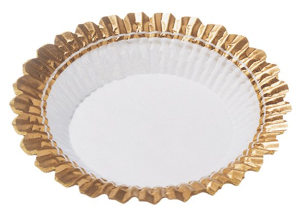 DD Dessertkaps.65mm ws2cm hoch mit Goldrand - 13993