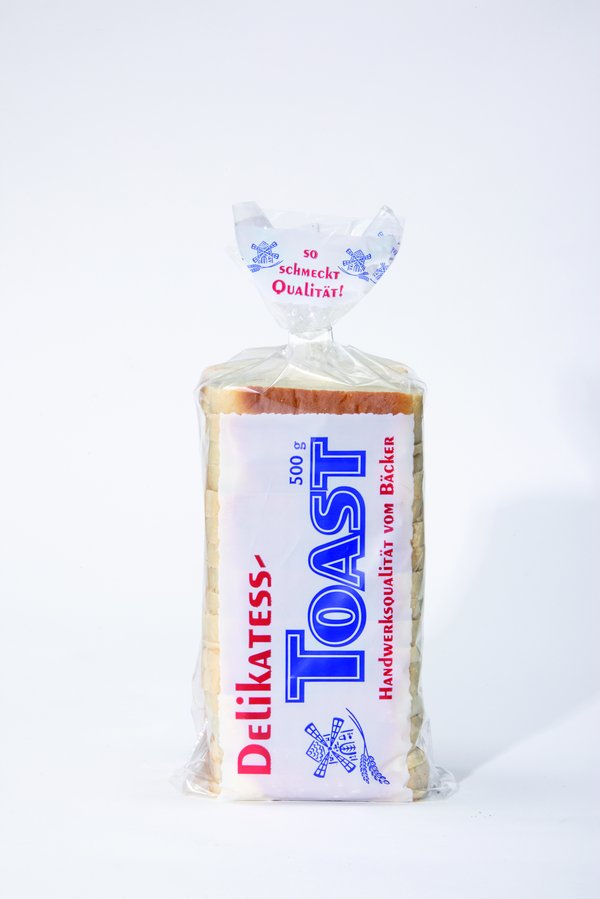 PPOBrotBtl 500g 21x39+4/8Toast zum Sterilisieren geeignet, mit Druck