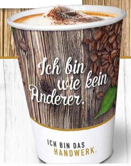 Becher to go 0,2l Ich bin wie ...kein Anderes (Deckel: 10451 weiß, 689047 schwarz) - 689029