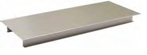 Tortenplatte Edelstahl eckig 39,5cm x 16cm, 3cm hoch - 881533