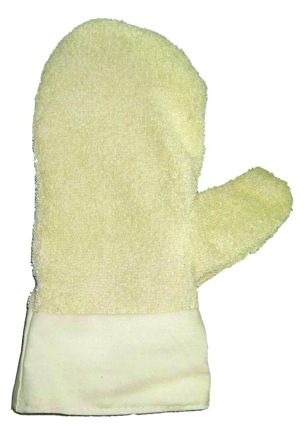 Ofenhandschuh Baumwoll waschbar bis 40°C, 31 cm lang - 881212