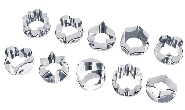 Ausstechersatz 10tlg.glatt 5cm verschiedene Formen - 882397
