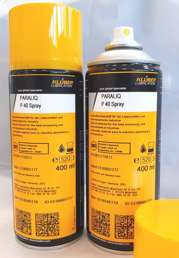 Paraliq P 40 Sprühdose 400ml Schmieröl-Lebensmittelindustrie - 62566