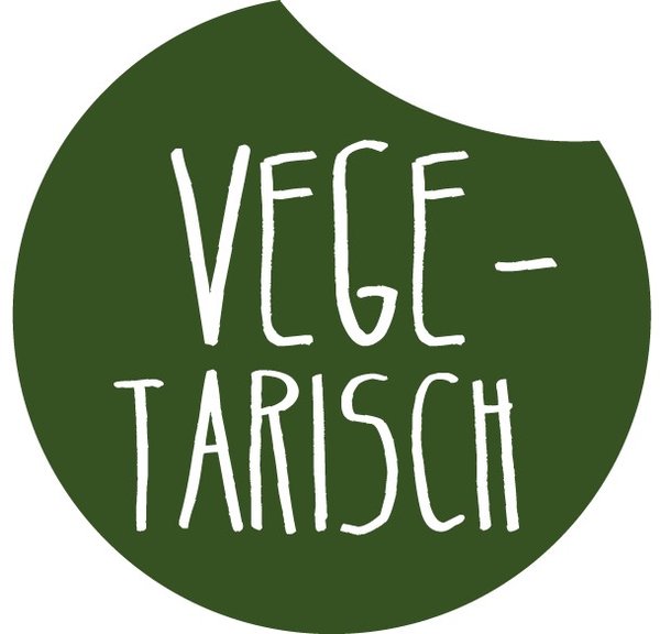 Etiketten Vegetarisch 50mm grün m.weißer Schrift 1000St. - 844204