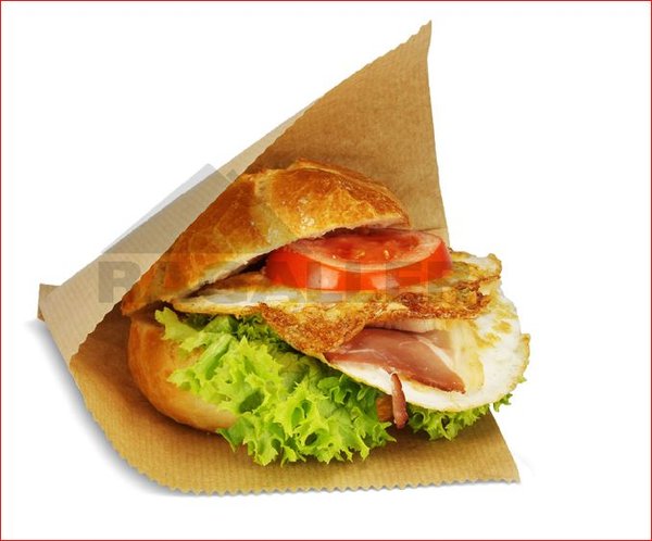N* Snacktaschen 15x17 braun Kraftpapier 40g/m² - 683866