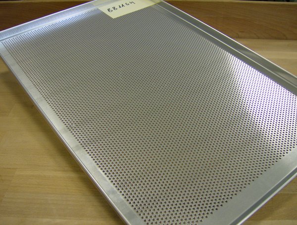 Lochbl.Alu 60x40cm 3rd 3mm Rdl Stärke 1,5mm, Randhöhe 2cm, - 881164