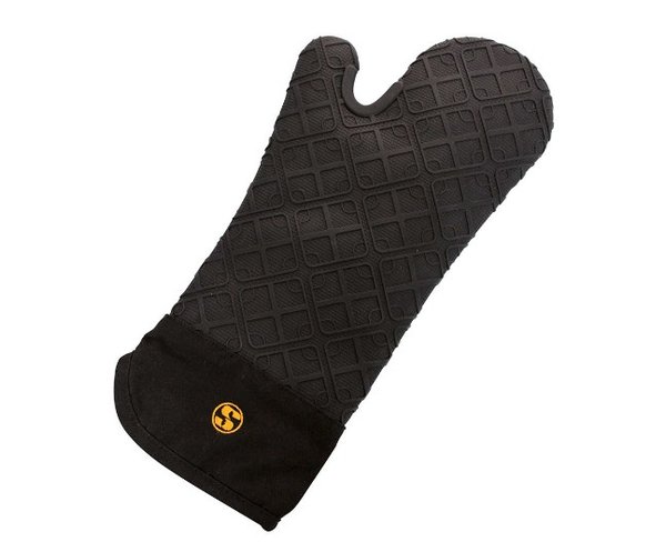 Gastrohandschuh Silik. schwarz 40cm rechts/links tragbar - 891871