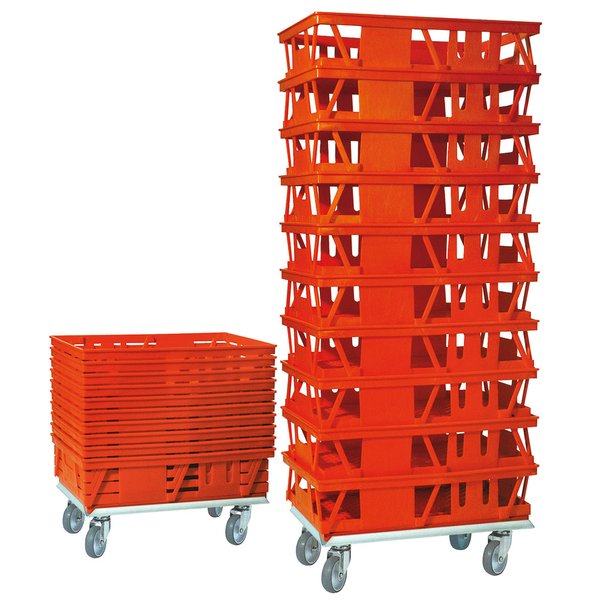 Drehstapelbehäl.rot 66x46x16cm Kuchenblechkasten - 90577