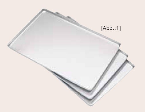Ausstellbl.40x25x1cm silber nicht spülmaschinengeeignet - 881293