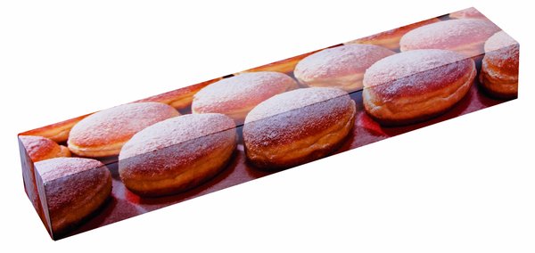 Krapfenkarton 60x11x8cm Für 6-8 Krapfen - 650401