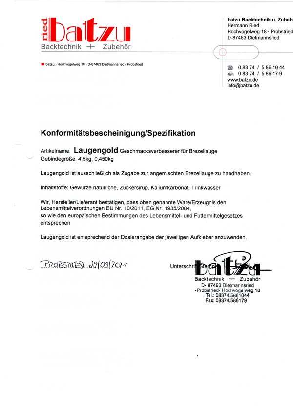 Laugengold 1 kg - 90616