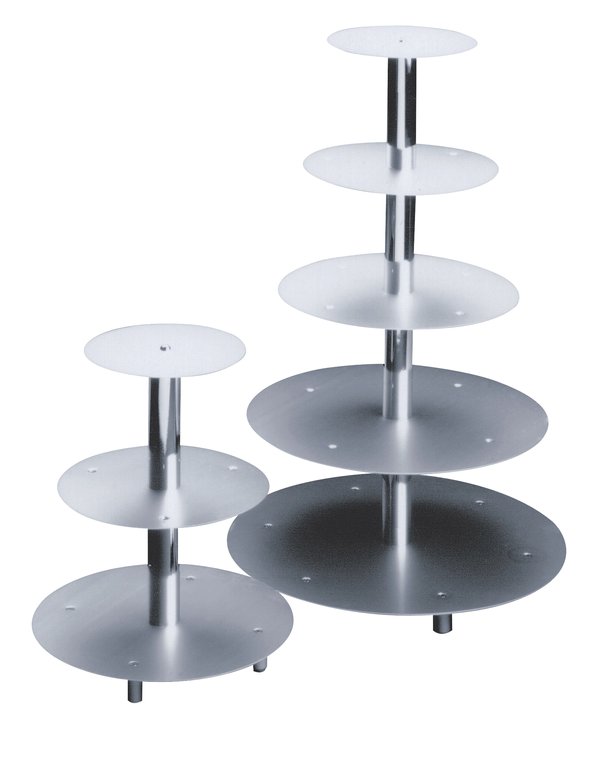 Tortenst. 5tlg. 70cm silber Ø20,26,32,40,45cm - 881511