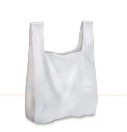 Hemdchentragetasche HDPE 11my 30+18x55cm 11µ geblockt weiß - 651044