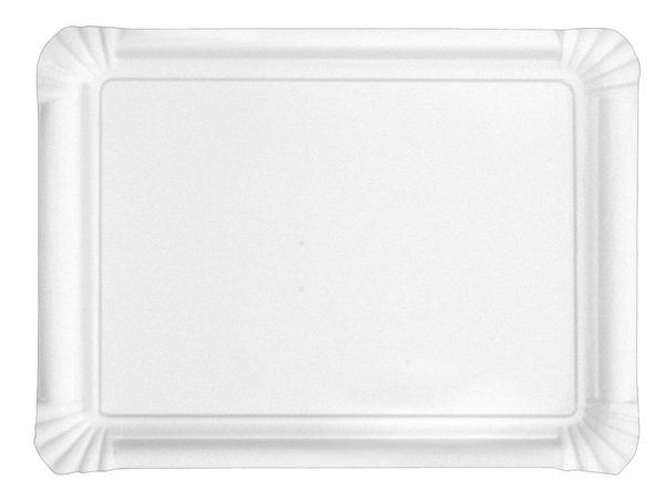 Kuchenteller 17x23cm Unbeschichtet, Triplex-Recycling-Karton