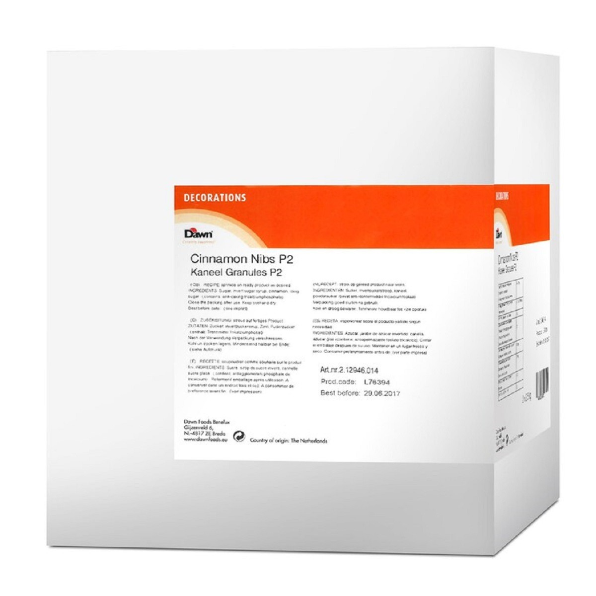 Dawn Zimt Nibs 2x 2,5Kg - 306498